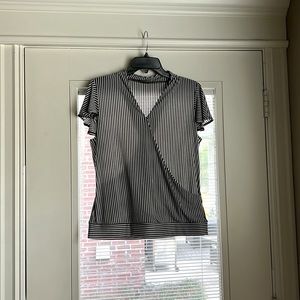 Adrianna Papell Faux Wrap Blouse